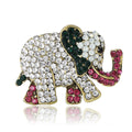 Alloy Rhinestone Elephant Brooch Pin For Suits And Cardigans view 1