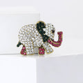 Alloy Rhinestone Elephant Brooch Pin For Suits And Cardigans view 2