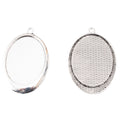30x40mm Zinc Alloy Oval Setting Charm Pendant for DIY Necklace Bracelet Jewelry Making view 2