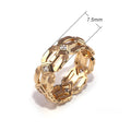 Modern Men's Wedding Band Copper Rose Gold And Gold Plated Creative Engagement Ring view 5