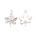 Antique Silver Zinc Alloy Maple Leaf Charm Pendant for DIY Necklace Bracelet Jewelry Making view 3