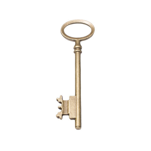 Zinc Alloy Key Charm Pendant No.656604 for DIY Necklace Bracelet Jewelry Making