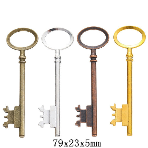 Zinc Alloy Key Charm Pendant No.656604 for DIY Necklace Bracelet Jewelry Making