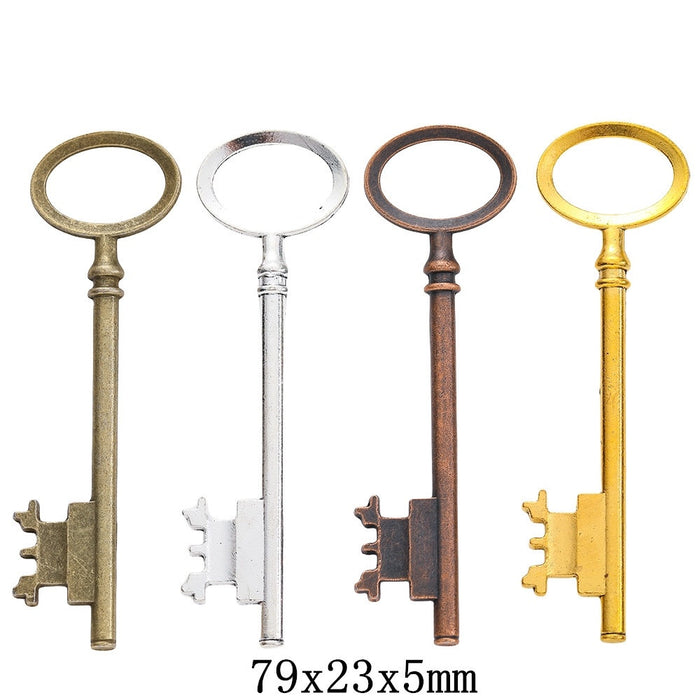 Zinc Alloy Key Charm Pendant No.656604 for DIY Necklace Bracelet Jewelry Making
