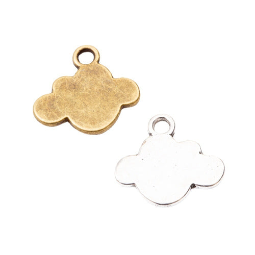 Zinc Alloy Cloud Charm Pendant for DIY Necklace Bracelet Jewelry Making