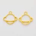 Zinc Alloy Planet Charm Pendant No.532047 for DIY Necklace Bracelet Jewelry Making view 2