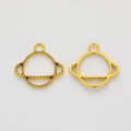 Zinc Alloy Planet Charm Pendant No.532047 for DIY Necklace Bracelet Jewelry Making view 3