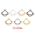Zinc Alloy Planet Charm Pendant No.532047 for DIY Necklace Bracelet Jewelry Making view 1