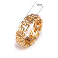European Rose Gold Plated Engagement Ring, Creative Unisex Fashion Personality Finger Ring view 5