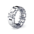 European Rose Gold Plated Engagement Ring, Creative Unisex Fashion Personality Finger Ring view 6