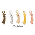 Zinc Alloy Shooting Star Charm Pendant No.296490 for DIY Necklace Bracelet Jewelry Making view 1