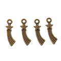 Zinc Alloy Shooting Star Charm Pendant No.296490 for DIY Necklace Bracelet Jewelry Making view 2