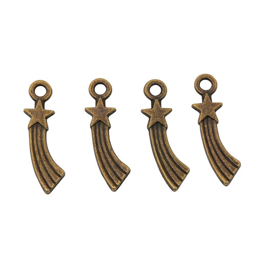 Zinc Alloy Shooting Star Charm Pendant No.296490 for DIY Necklace Bracelet Jewelry Making