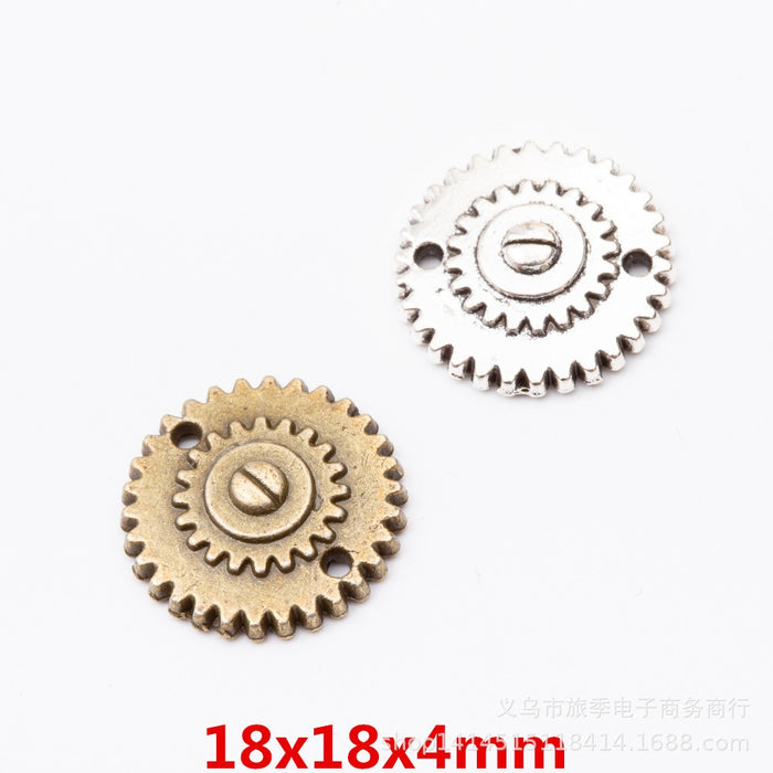 Zinc Alloy Gear Charm Pendant No.376188 for DIY Necklace Bracelet Jewelry Making