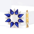 Rhinestone Alloy Round Scarf Buckle Brooch For Shawl Accessories view 2