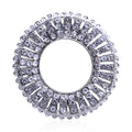 Alloy Rhinestone Floral Brooch Scarf Buckle For Multipurpose Styling view 1