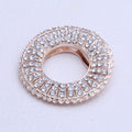 Alloy Rhinestone Floral Brooch Scarf Buckle For Multipurpose Styling view 2