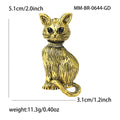 Antique Alloy Cat Brooch Pin For Cartoon Apparel Decoration view 4