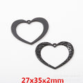 Gold Zinc Alloy Heart Charm Pendant No.636823 for DIY Necklace Bracelet Jewelry Making view 5