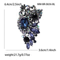 Metal Alloy Antique Rhinestone Brooch Pin For Apparel And Accessory Decoration view 3
