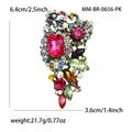 Metal Alloy Antique Rhinestone Brooch Pin For Apparel And Accessory Decoration view 6