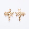 Zinc Alloy Angel Charm Pendant No.932679 for DIY Necklace Bracelet Jewelry Making view 2