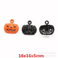 Black Zinc Alloy Jack O Lantern Charm Pendant for DIY Necklace Bracelet Jewelry Making view 1