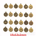 Zinc Alloy Zodiac Signs Charm Pendant No.456498 for DIY Necklace Bracelet Jewelry Making view 1