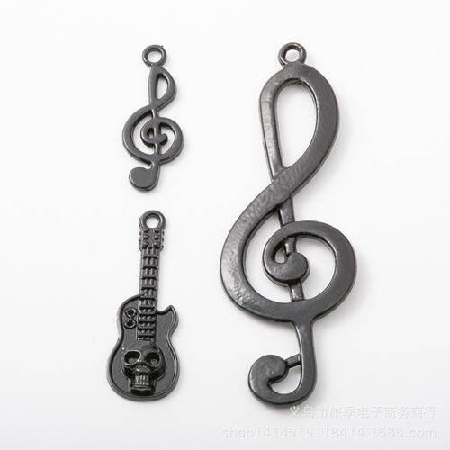 Gold Zinc Alloy Music Note Charm Pendant for DIY Necklace Bracelet Jewelry Making