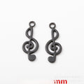 Gold Zinc Alloy Music Note Charm Pendant for DIY Necklace Bracelet Jewelry Making view 4