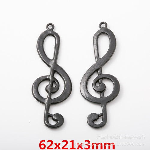 Gold Zinc Alloy Music Note Charm Pendant for DIY Necklace Bracelet Jewelry Making
