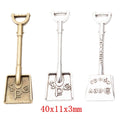 Zinc Alloy Shovel Charm Pendant No.761405 for DIY Necklace Bracelet Jewelry Making view 1