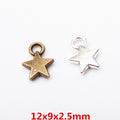 Zinc Alloy Star Charm Pendant No.877841 for DIY Necklace Bracelet Jewelry Making view 1