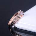Creative Copper Rose Gold Plated Zircon Ring, Hot Selling Fashion Jewelry Accessory view 4