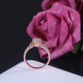 Creative Copper Rose Gold Plated Zircon Ring, Hot Selling Fashion Jewelry Accessory view 3