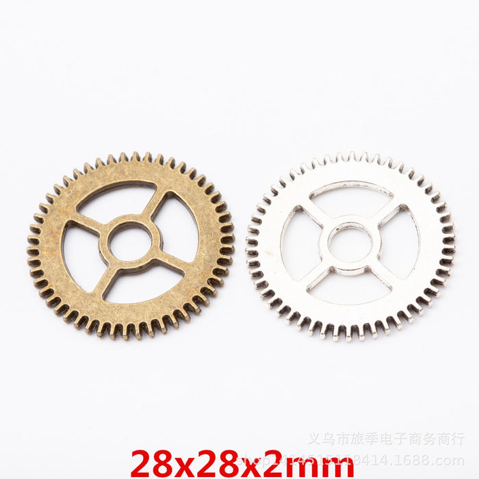 Zinc Alloy Gear Charm Pendant No.421171 for DIY Necklace Bracelet Jewelry Making