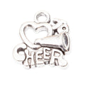 Zinc Alloy Megaphone Letters Charm Pendant for DIY Necklace Bracelet Jewelry Making view 3