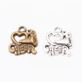 Zinc Alloy Megaphone Letters Charm Pendant for DIY Necklace Bracelet Jewelry Making view 1