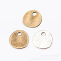 Zinc Alloy Round Tag Charm Pendant No.917439 for DIY Necklace Bracelet Jewelry Making view 2