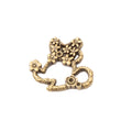 Zinc Alloy Mouse Head Charm Pendant for DIY Necklace Bracelet Jewelry Making view 2