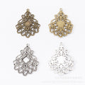 8mm Zinc Alloy Round Bezel Tray Charm Pendant for DIY Necklace Bracelet Jewelry Making view 2