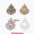 8mm Zinc Alloy Round Bezel Tray Charm Pendant for DIY Necklace Bracelet Jewelry Making view 1