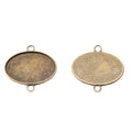 20x30mm Zinc Alloy Oval Bezel Charm Pendant No.502417 for DIY Necklace Bracelet Jewelry Making view 3