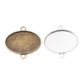 20x30mm Zinc Alloy Oval Bezel Charm Pendant No.502417 for DIY Necklace Bracelet Jewelry Making view 4