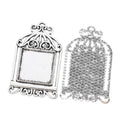 20mm Zinc Alloy Birdcage Charm Pendant for DIY Necklace Bracelet Jewelry Making view 3
