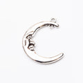 Zinc Alloy Moon Charm Pendant No.702236 for DIY Necklace Bracelet Jewelry Making view 3