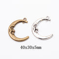 Zinc Alloy Moon Charm Pendant No.702236 for DIY Necklace Bracelet Jewelry Making view 1