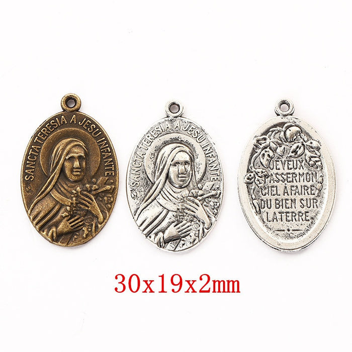 Zinc Alloy Jesus Charm Pendant No.545744 for DIY Necklace Bracelet Jewelry Making
