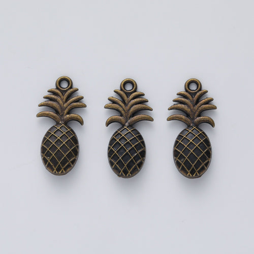 Zinc Alloy Pineapple Charm Pendant No.765764 for DIY Necklace Bracelet Jewelry Making