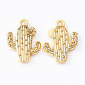 Zinc Alloy Cactus Charm Pendant for DIY Necklace Bracelet Jewelry Making view 4